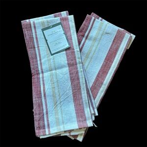 Threshold Set of 2x 2pk Cotton Plain Woven Kitchen Towels - Thumbnail 2